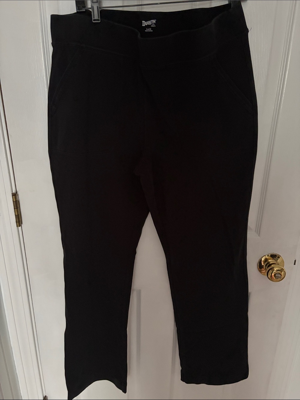 Duluth Trading Co Black Pull-On Pants